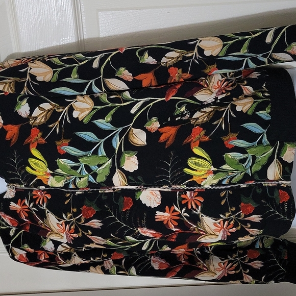 Beautiful zip up flower Sweater / Blazer top # 107 - Picture 3 of 9